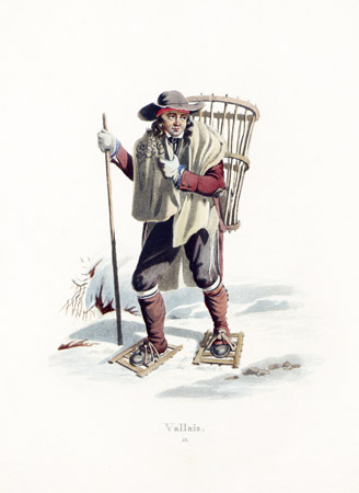 Lory fils / Moritz F.-W.: - Valais. Costumes Suisses par G. Lory fils et F.-W. Moritz.