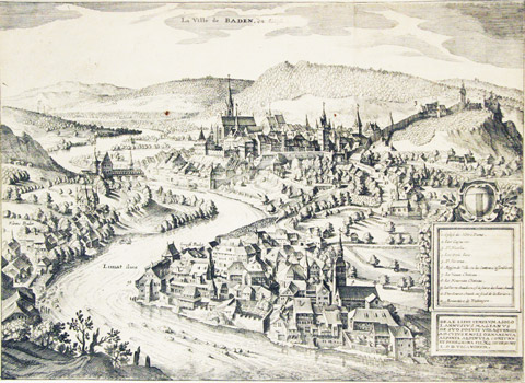 MERIAN: - La ville de Baden en Suisse.