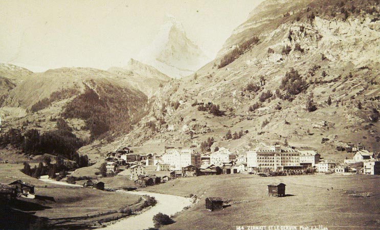 JULLIEN, J. (photographe): - Zermatt et le Cervin. - Photographie originale.