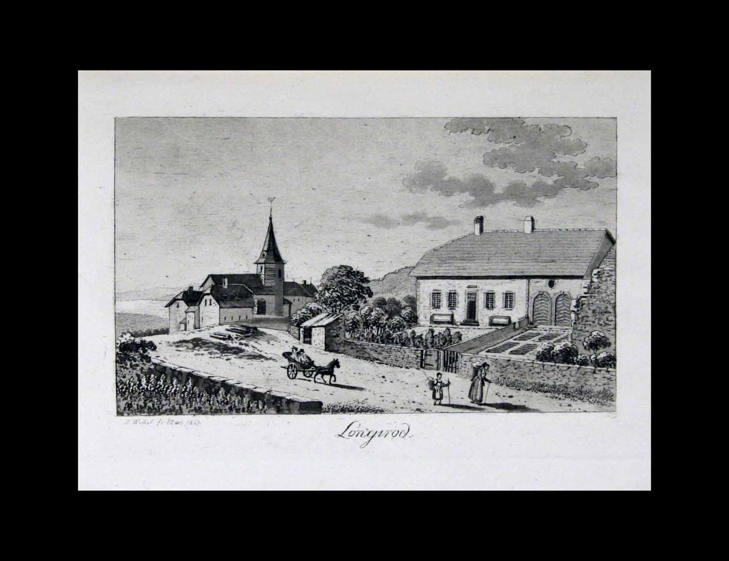WEIBEL, S. fec. Mars 1829: - Longirod. (Village dans le Ct. de Vaud).