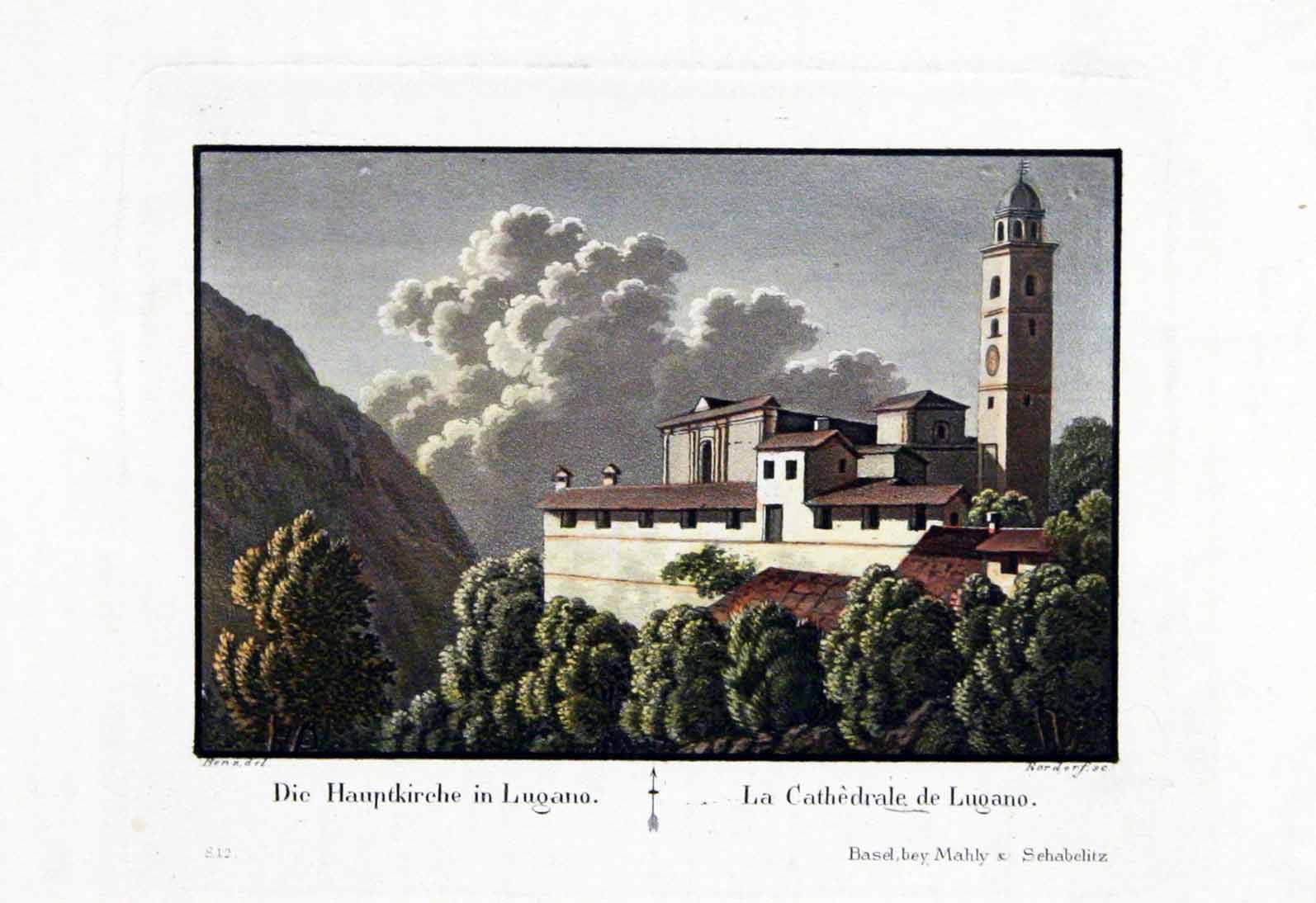 RORDORF, sc. d'aprs Benz del: - Die Hauptkirche in Lugano / La Cathdrale de Lugano.