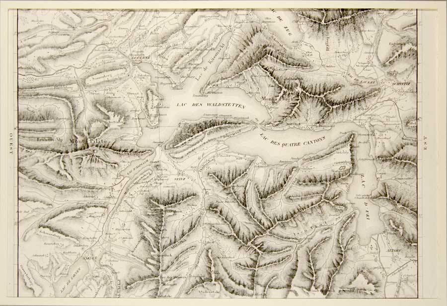 SCHMID Auguste (d'aprs): - Carte du Lac des Quatre Cantons.