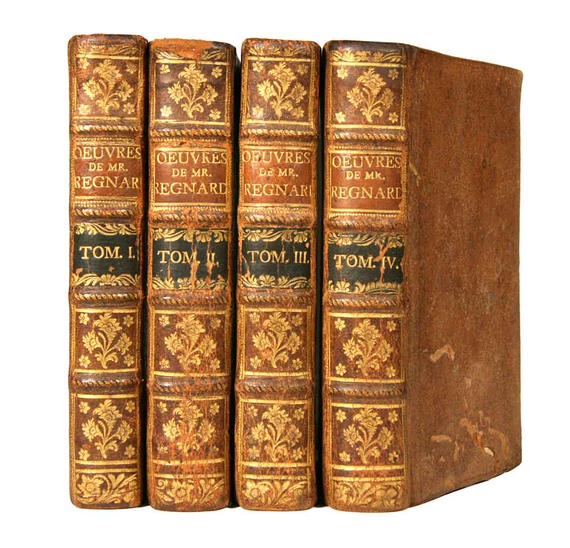 REGNARD (Jean-Franois 1665-1709): - Oeuvres. Nouvelle dition. Revue, exactement corrige, & conforme  la reprsentation. En 4 volumes.
