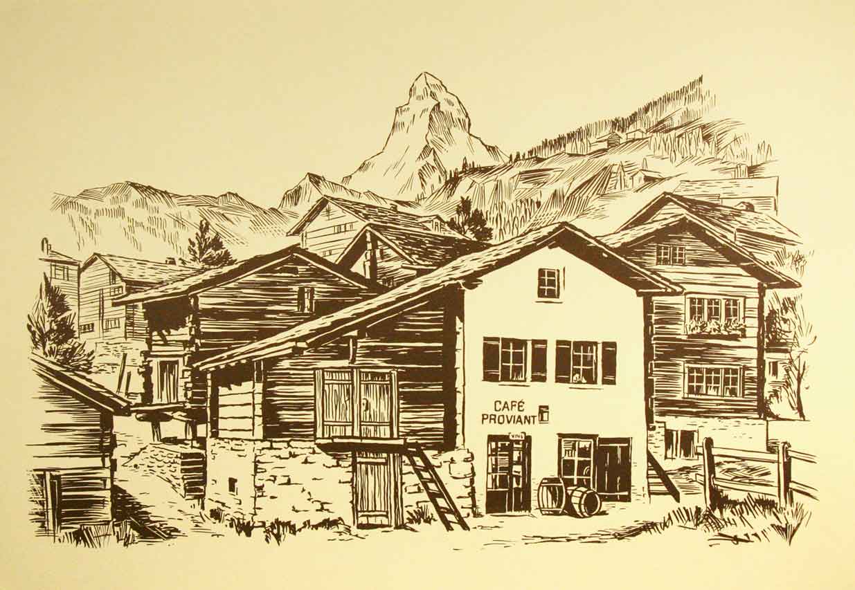  - Vue du Cervin depuis Zermatt ? (Affiche).