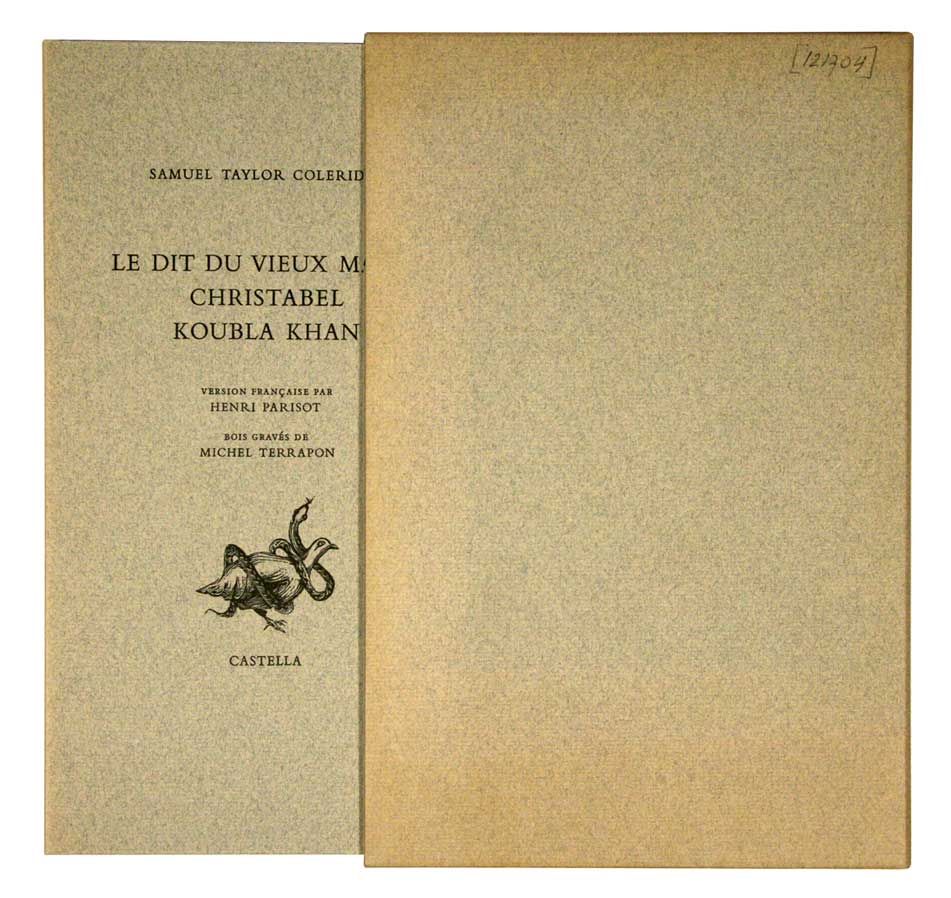 COLERIDGE, Samuel Taylor: - Le dit du vieux marin Christabel Kou on.