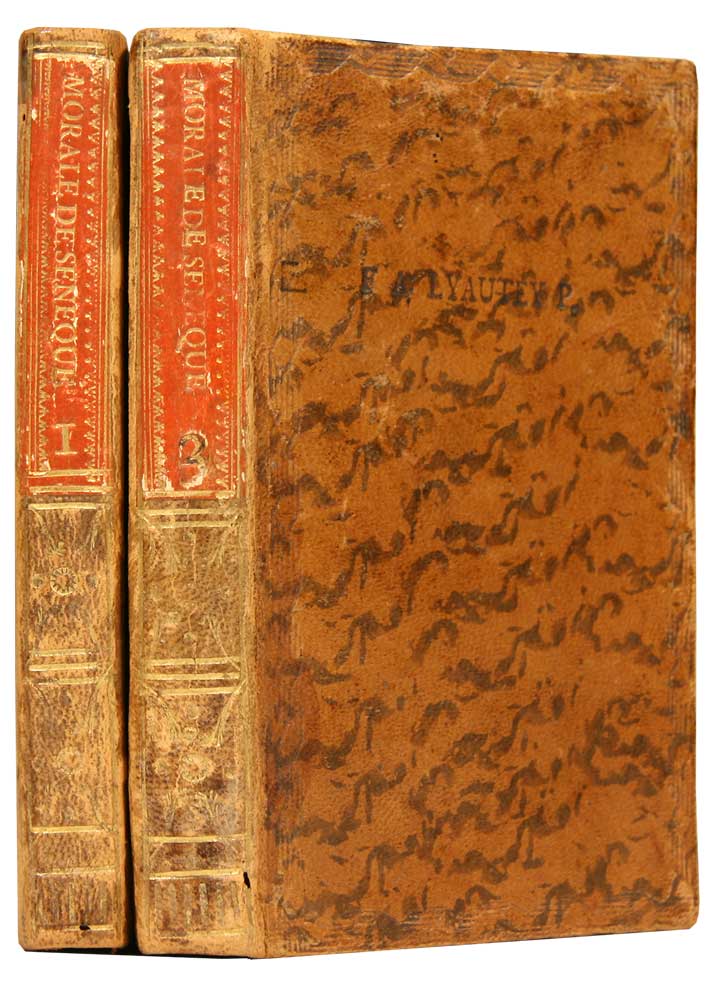 Seneca, Lucius Annaeus (Snque) / Naigeon, Jacques-Andr: - Collection des moralistes anciens: Discours prliminaire pour servir d'introduction  la morale de Snque, par M.N. (= vol. 1) & Morale de Snque. (= vol. 2).