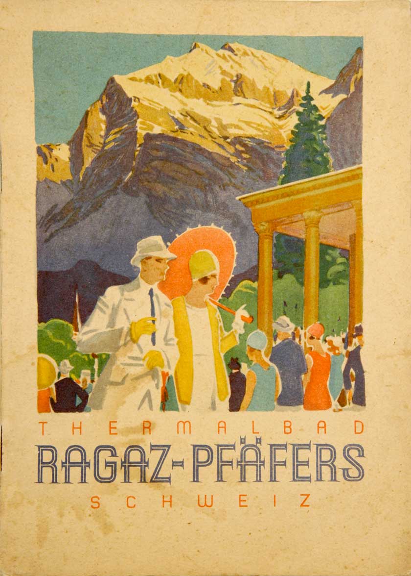 Ragaz-Pfffers. - - Thermalbad Ragaz-Pfffers Schweiz. Touristenpospekt hrsg. vom Kur- und Verkehrsverein Bad Ragaz.
