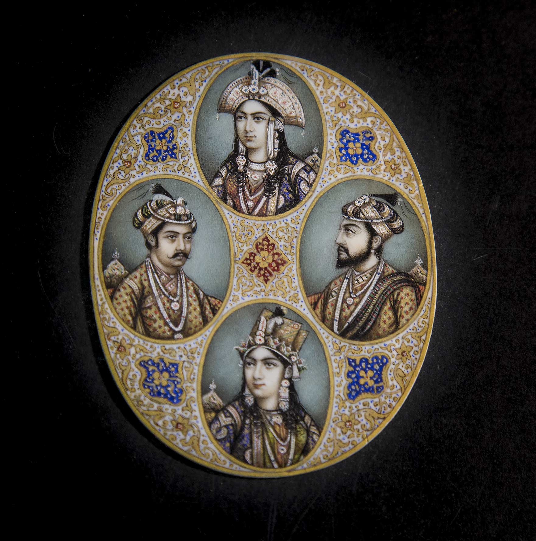  - Miniature indienne en ovale (Rajasthan XIX sicle).