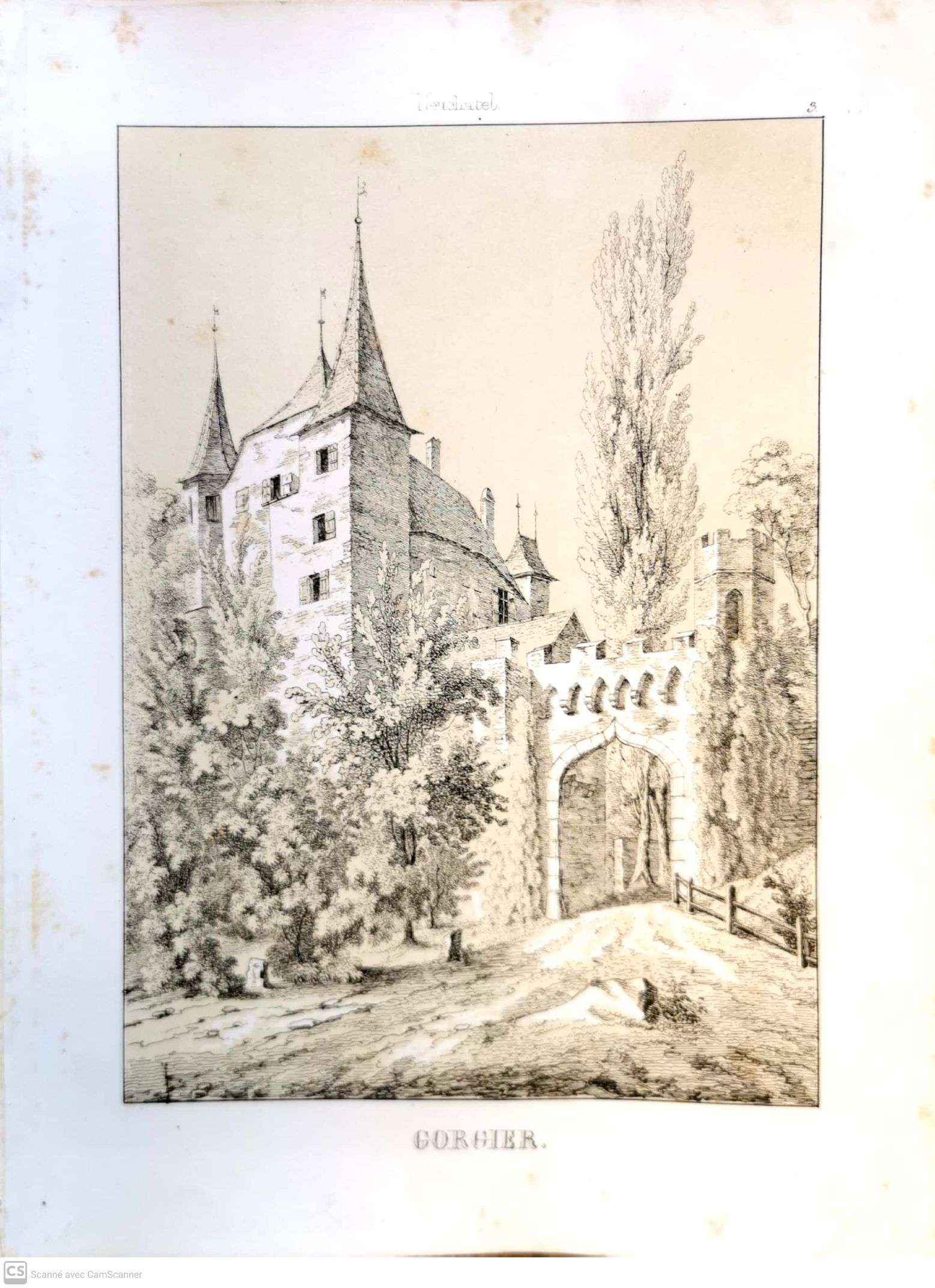 WAGNER, Johann FRiedrich: - (Vue de) GORGIER