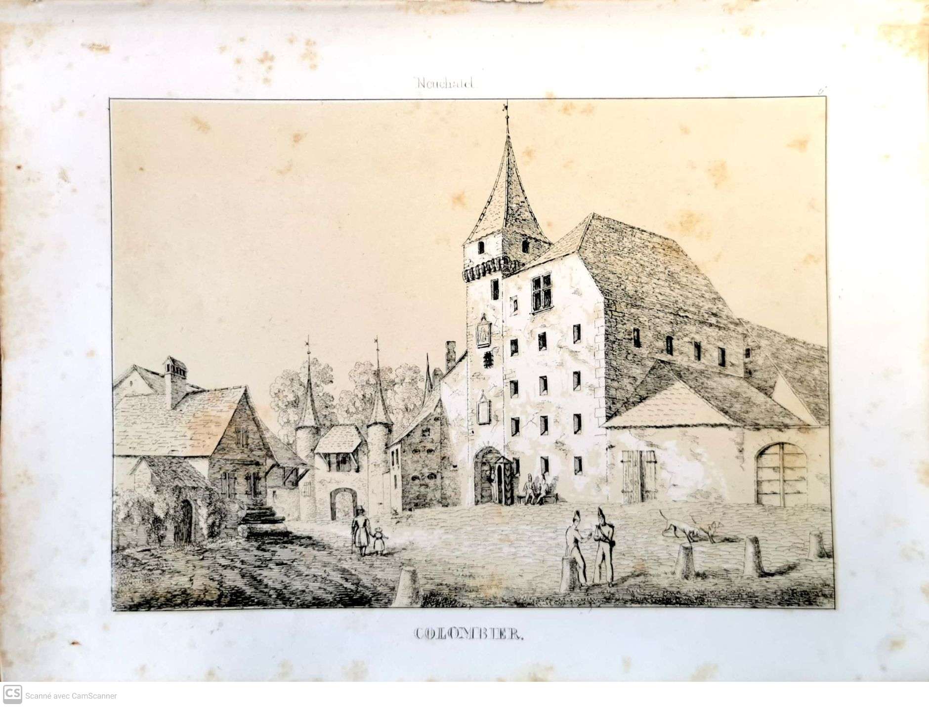 WAGNER, Johann FRiedrich: - (Vue de) Colombier