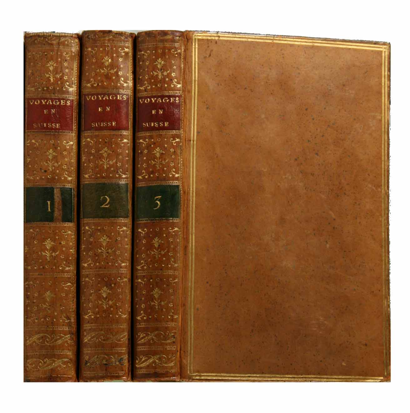 COXE, William (1747-1828): - Voyage en Suisse par M. William Coxe. Traduit de l'anglois (par T. Mandar). En 3 volumes.