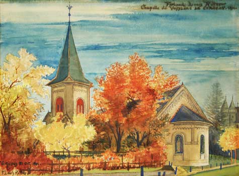 RITTER, Fernand Louis: - Chapelle de Vufflens-le-Chteau 1901.