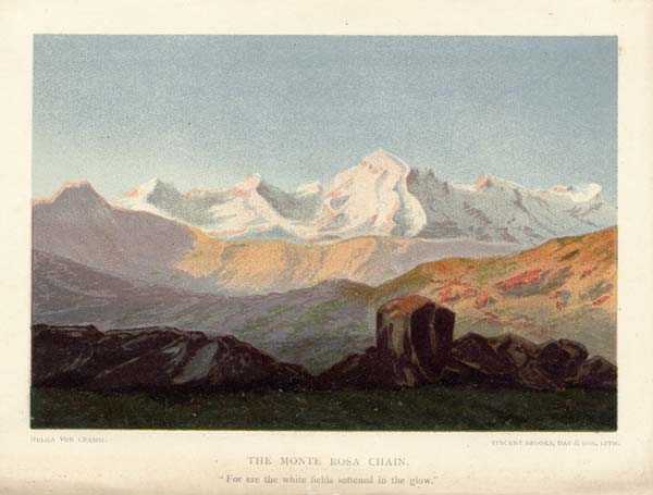 CRAMM, Helga von. - - The Monte Rosa Chain.