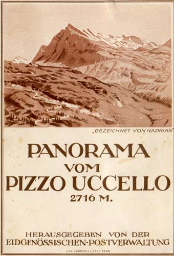 ADRIAN, H.: - Panorama vom Pizzo Uccello  2716 M.