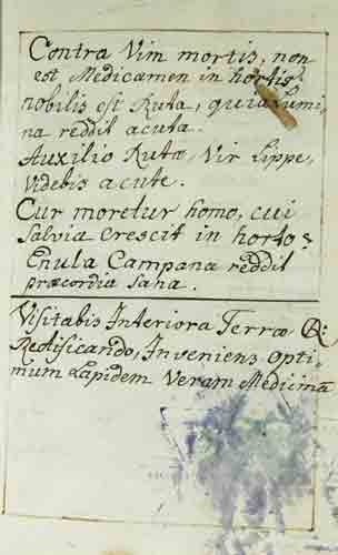 - Artzney-Rezeptbuch.  -  Handschrift mit Sammlung von medizinischen Rezepturen des 18. Jh. in deutscher und lateinischer Sprache.