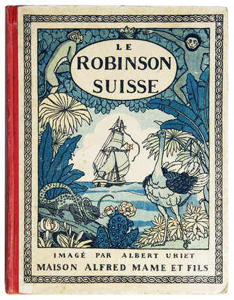 WYSS, Rodolphe: - Le Robinson Suisse. Adaptation de Joseph Grouffin. Imag par Albert Uriet.