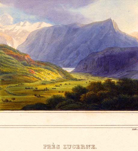 CICERI, Eugne: (1813-1890). - Luzern. - Prs Lucerne.