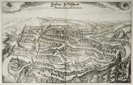 MERIAN, Matthus (1593-1650): - Freijburg In chtlandt / Fryburgum Nuitoniae'.