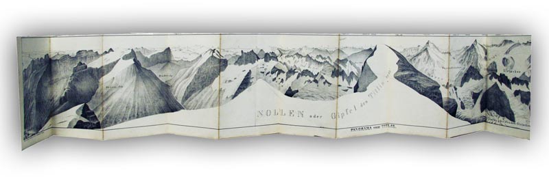 ZELLER, H.: - Panorama vom Titlis. Nach der Original-Zeichnung v. H. Zeller, lithographiert v. P. Brugier.