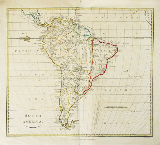  - South America. Map.