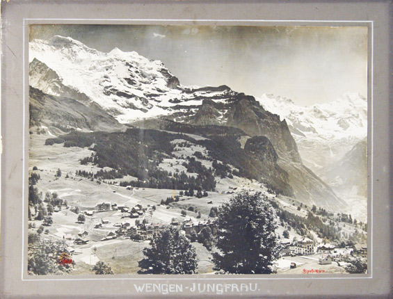 GIGER (photographe): - Wengen - Jungfrau. - Photographie originale.