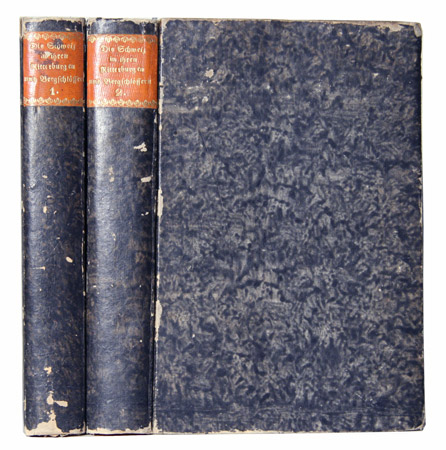 SCHWAB, Gustav (Hrsg.) & Hottinger, J.J.: - Die Schweiz in ihren Ritterburgen und Bergschlssern, historisch dargestellt von vaterlndischen Schriftstellern. Mit einer historischen Einleitung von J.J. Hottinger. In 2 Bden (von 3).