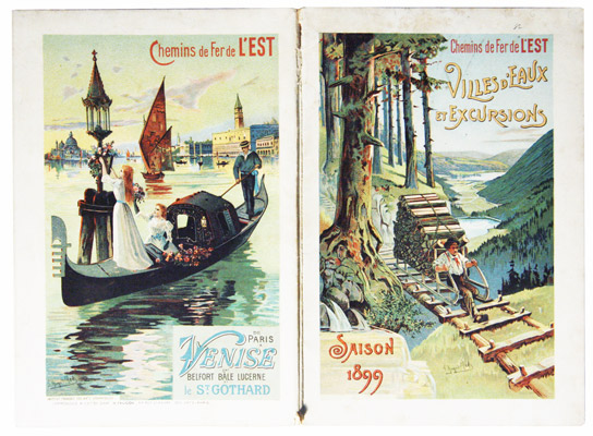  - Chemins de Fer de l'Est, Villes d'eaux et Excursions. Saison 1899.