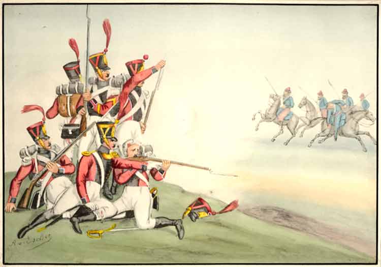 Escher, Albert d' - Franzsischer Dienst. 7. Service de France. 3me Rgiment de May, Grenadiers, 1812-14.