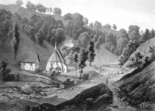 Huber, C. -  L'Hermitage au Ranft / die Einseideln im Ranft, Canton Unterwalden,