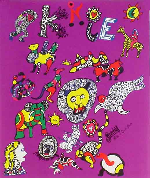 NIKI DE SAINT-PHALLE: - Kunsthalle. Plakatentwurf fr Circus Knie / Affiche pour le cirque Knie.