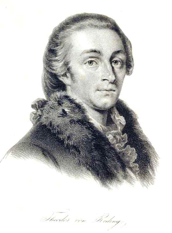REDING, Theodor von. - - Portrait v. Theodor von Reding. 