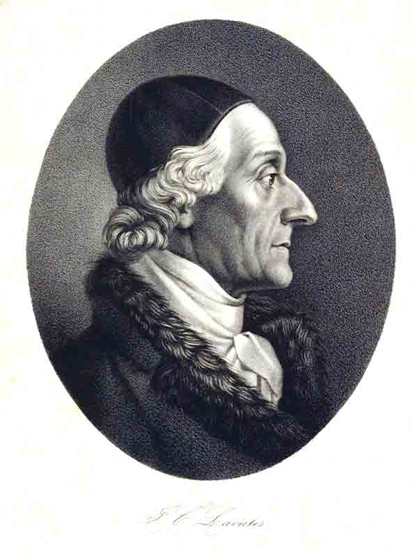 LAVATER, Johann Kaspar. - - Portrait v.  Johann Kaspar Lavater. 