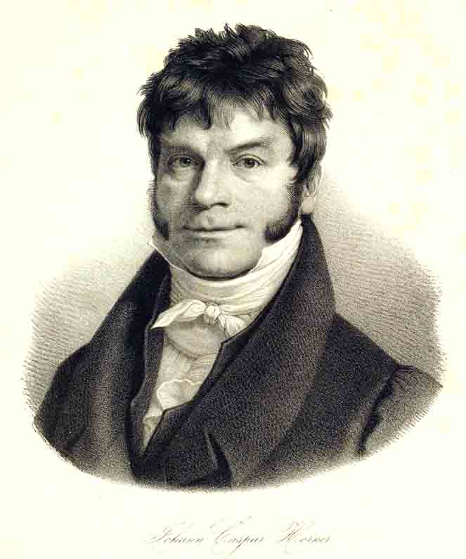 HORNER, Johann Kaspar. - - Johann Kaspar Horner.