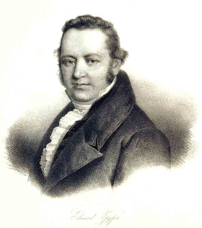 PFYFFER, Eduard. - - Eduard Pfyffer. Portrait.