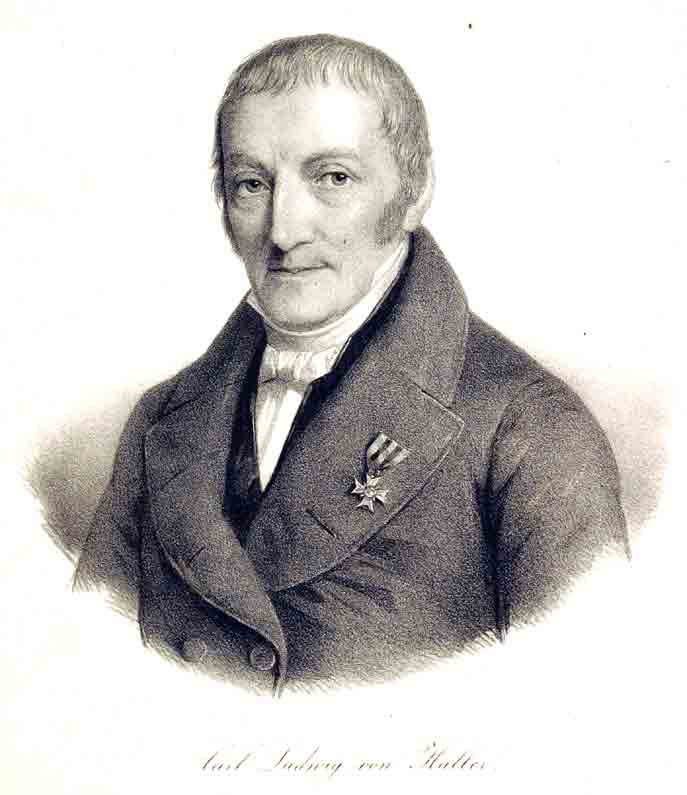 HALLER, Karl Ludwig von. - - Karl Ludwig von Haller. Portrait.