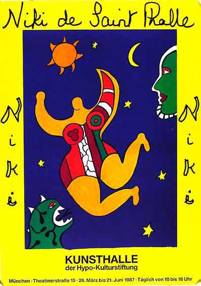 NIKI DE SAINT-PHALLE: - Affiche Kunsthalle. Munich.