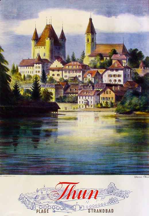 Clare, Etienne: - Thun Strandbad, Plage.