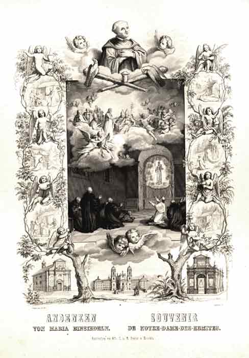 Leudner: - Andenken von Maria Einsiedeln. Souvenir de Notre Dame des Ermites.