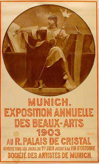  - MUNICH  Exposition annuelle des beaux -arts 1903 (Mnchen Kunst Austellung)